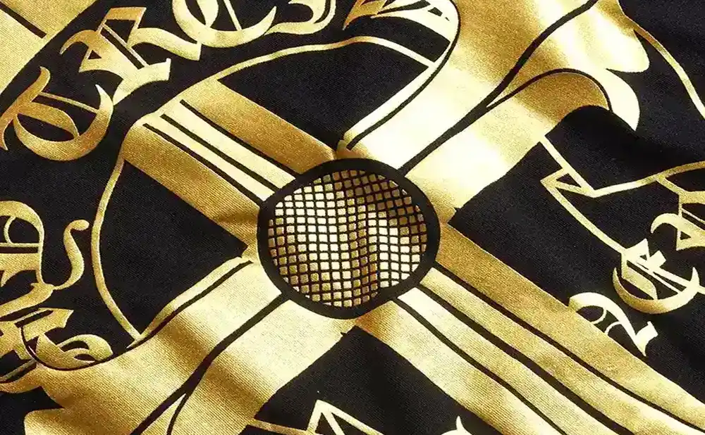 White ink bronzing printing